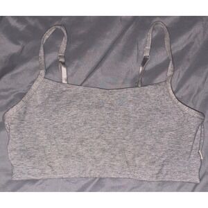 Bally Total Fitness Women's Super Soft Gray Low Impact Sports Bra, Medium